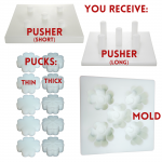 R.E.D. MultiPurpose Shamrock MOLD - for use by hand or with The R.E.D. Press - NSF, Food Grade